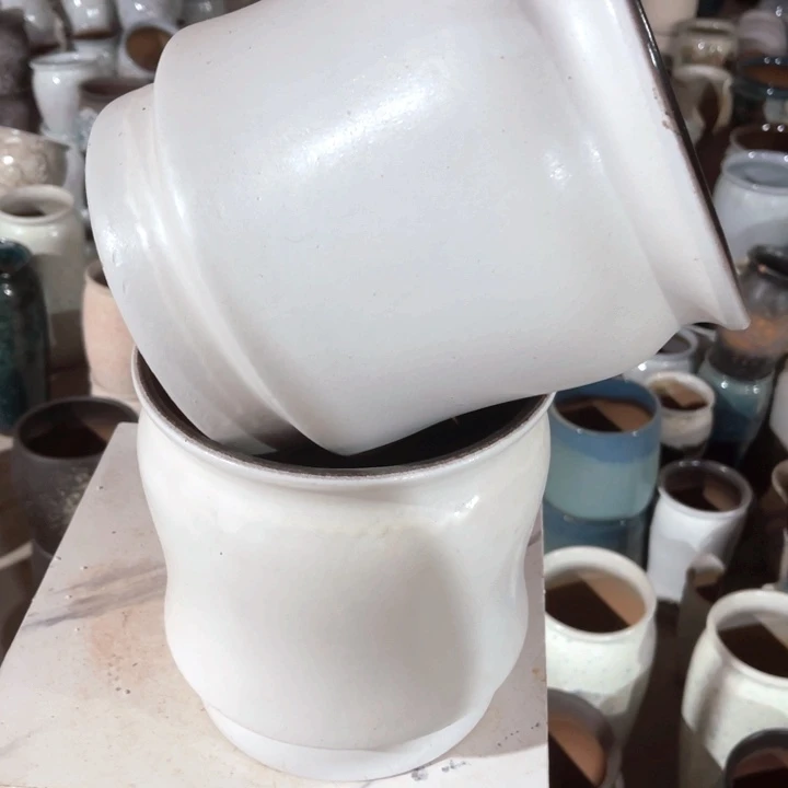 紫砂花盆口径20高度21两只正品