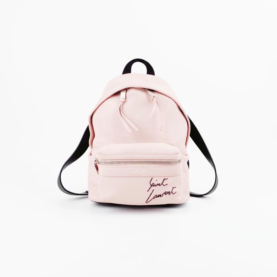 99新 YSL/圣罗兰 粉色双肩包