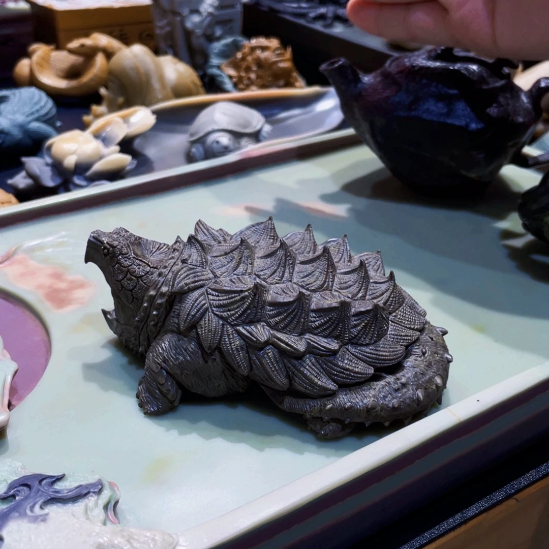 大鳄龟寿山石精品手工