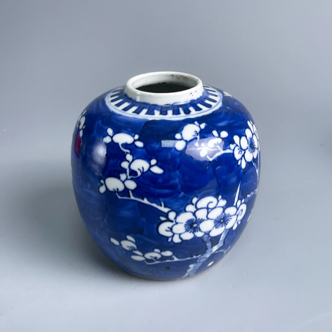 瓷器/古董民国青花冰梅纹罐-M25D8001866古董/收藏/绣花张