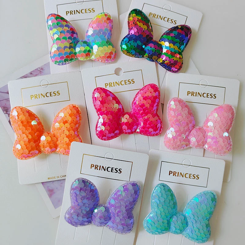 可爱韩版边夹对夹2025年女发夹发饰公主风蝴蝶结女童