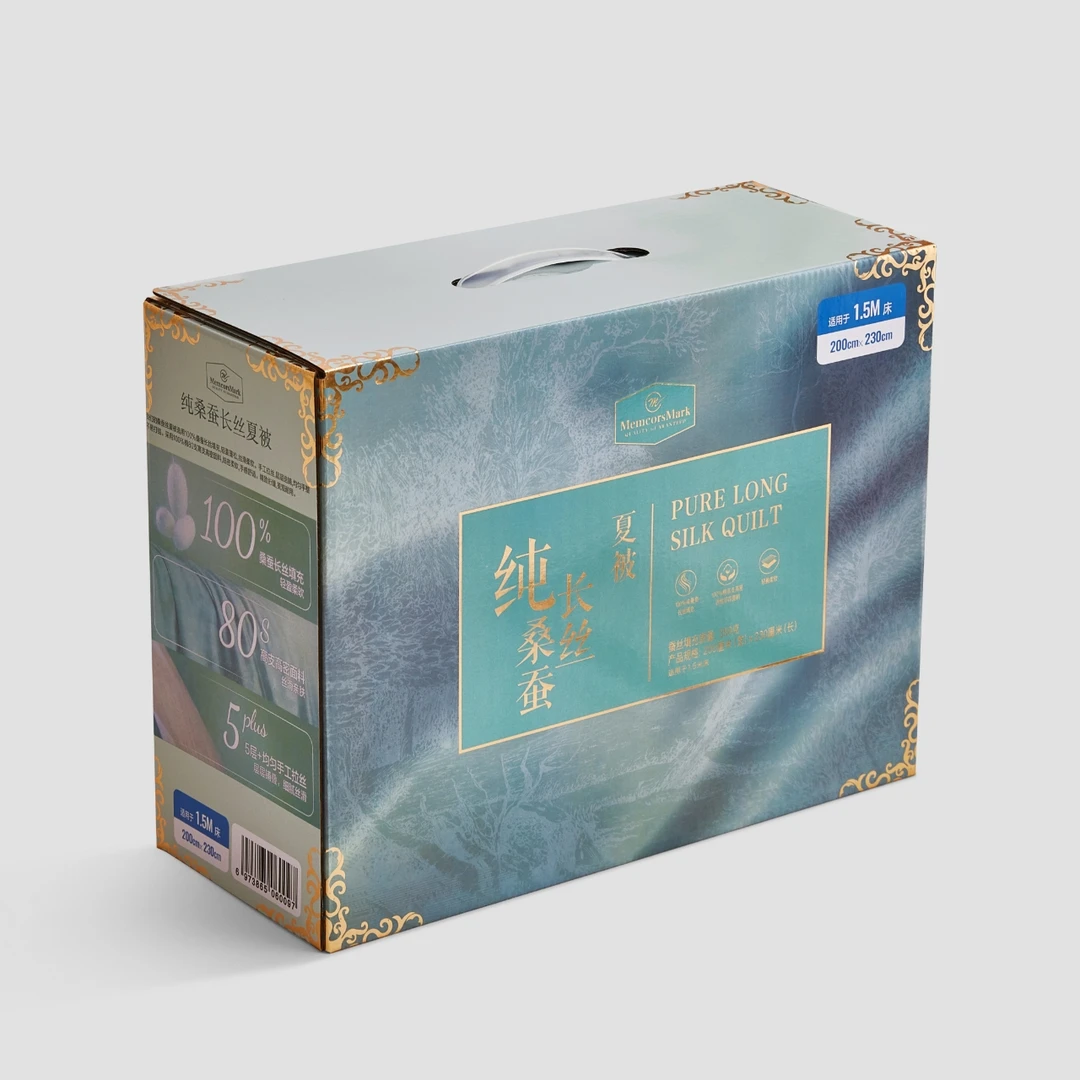 MemcorsMark 水洗真丝100蚕丝夏凉被200*230  礼盒款