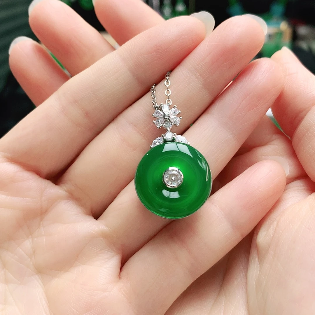 玛瑙/玉髓未镶嵌吊坠