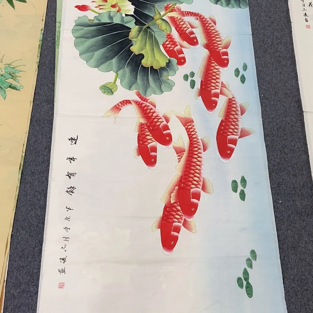 国画四尺花鸟一副