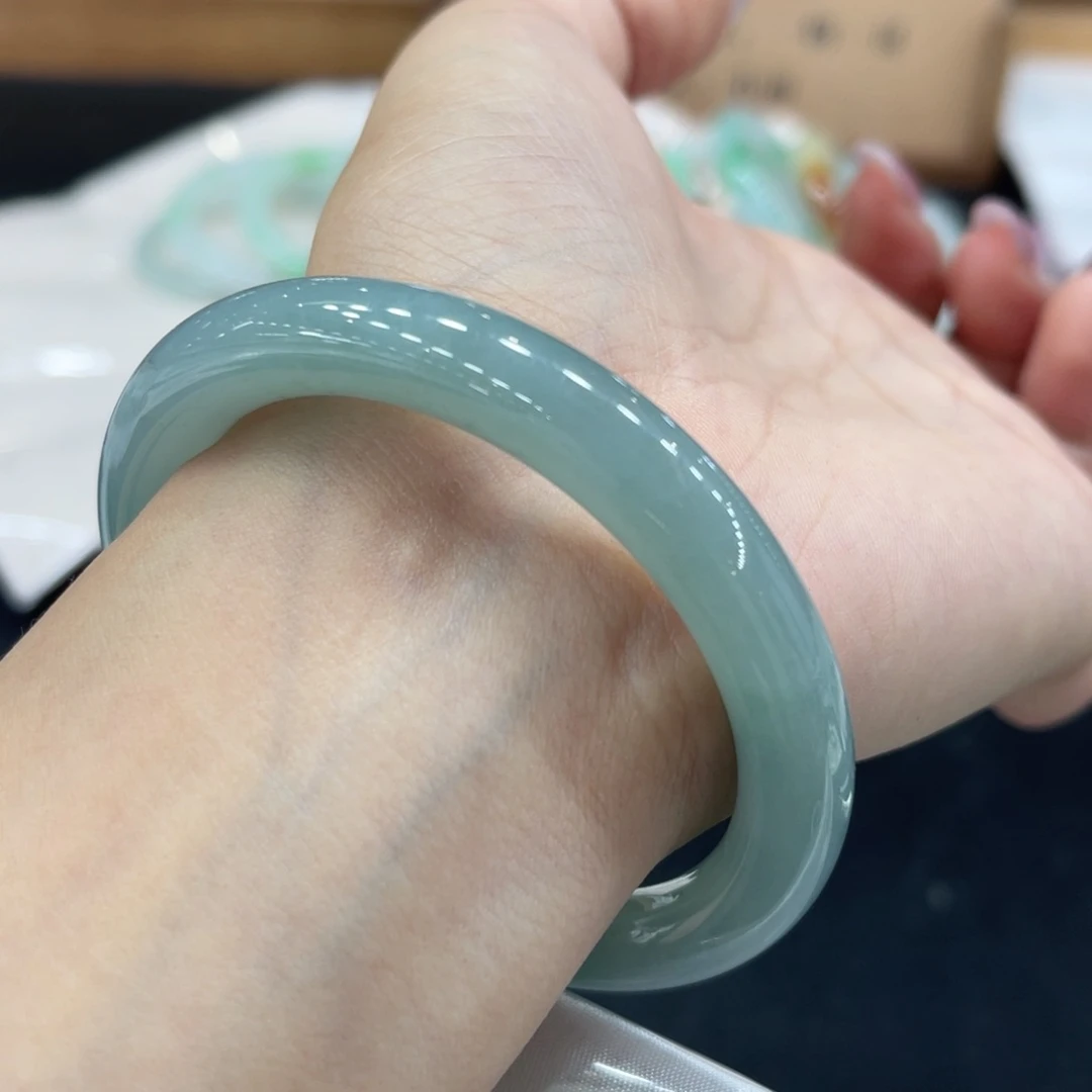 未镶嵌手镯翡翠翡翠5455