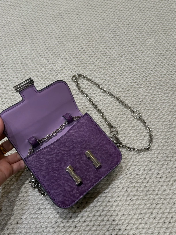 DAMIN/海葵紫mini小包斜挎搭配神器(放不了手机）