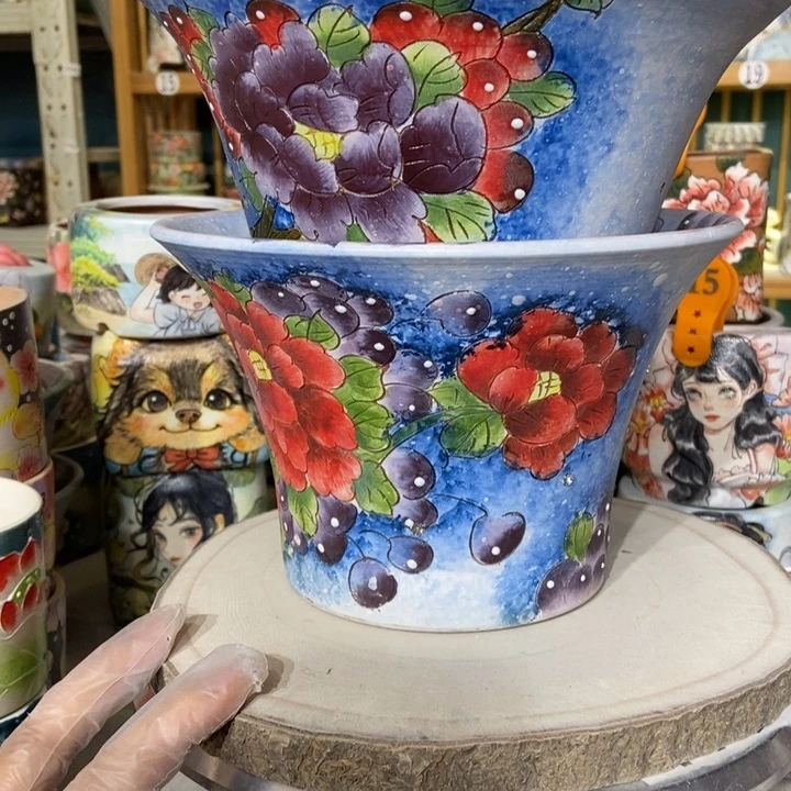 红陶景德镇艺术手绘作品