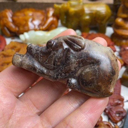 蛇纹石玉未镶嵌颈饰72