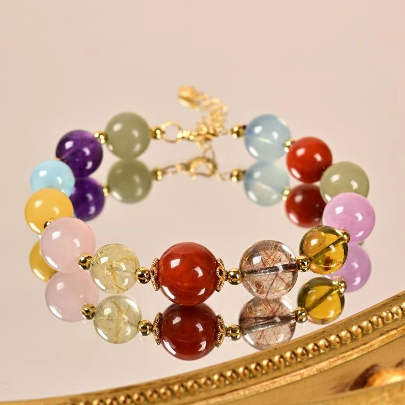 九福晶典 发晶多宝手链 JFTH901520