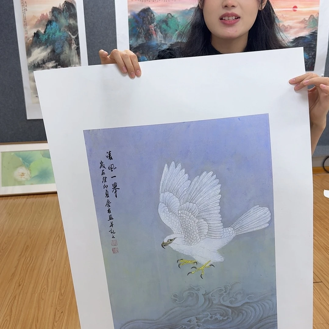 国画国画作品山水花鸟