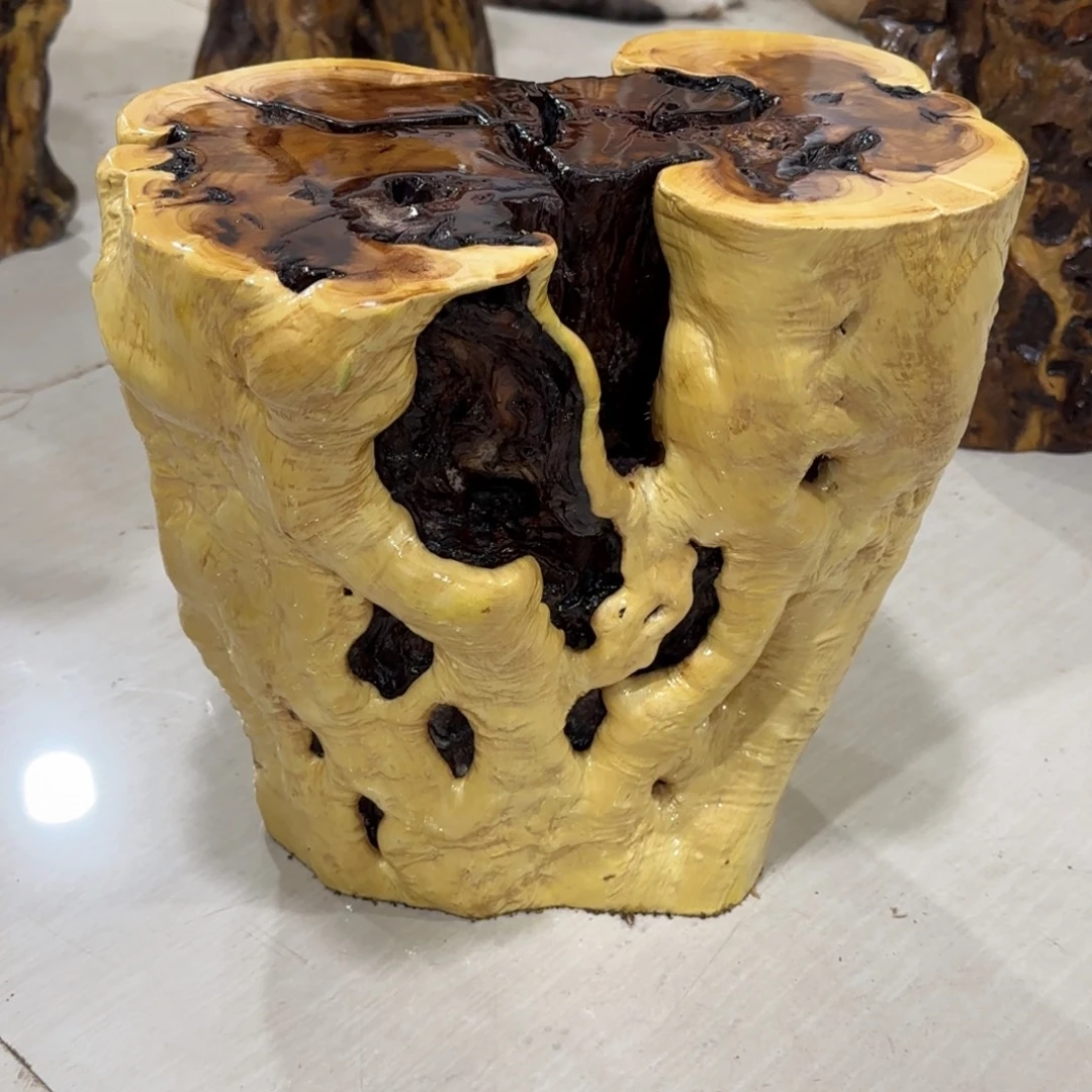 中***…龙纹鸡心枣木手工艺品