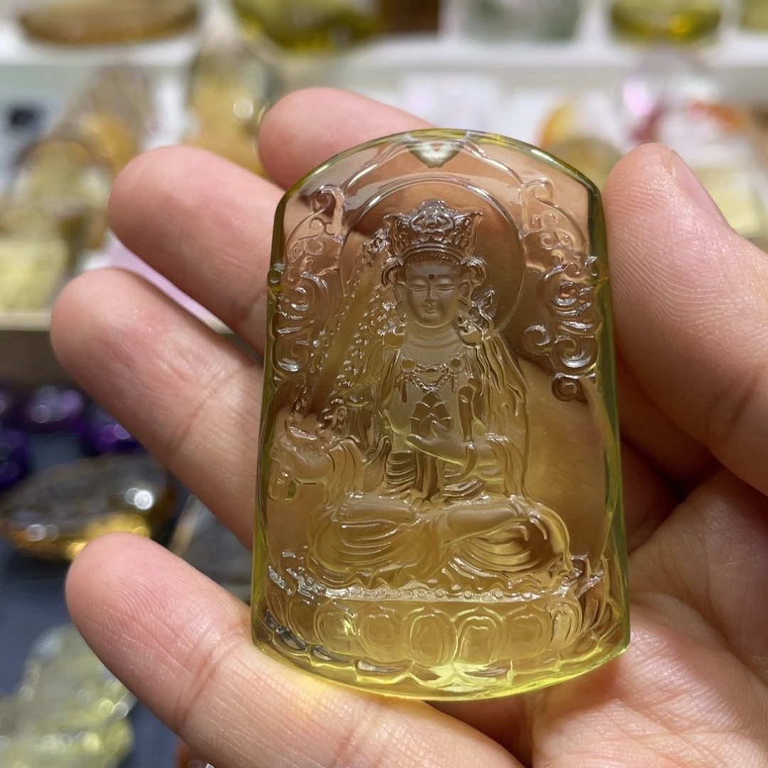 水晶颈饰未镶嵌三**风定制