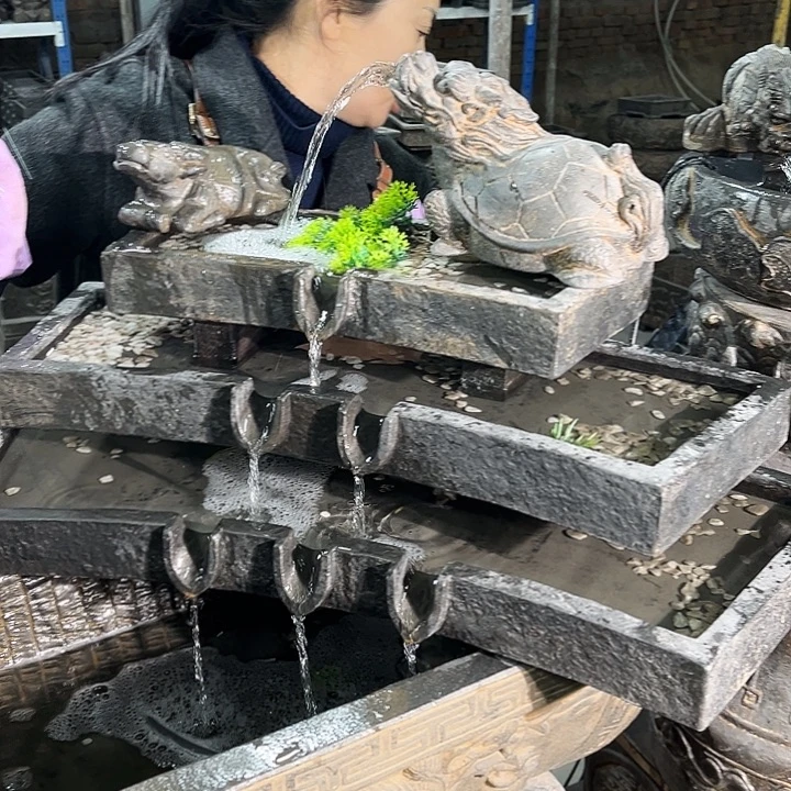 上面的流水不带缸