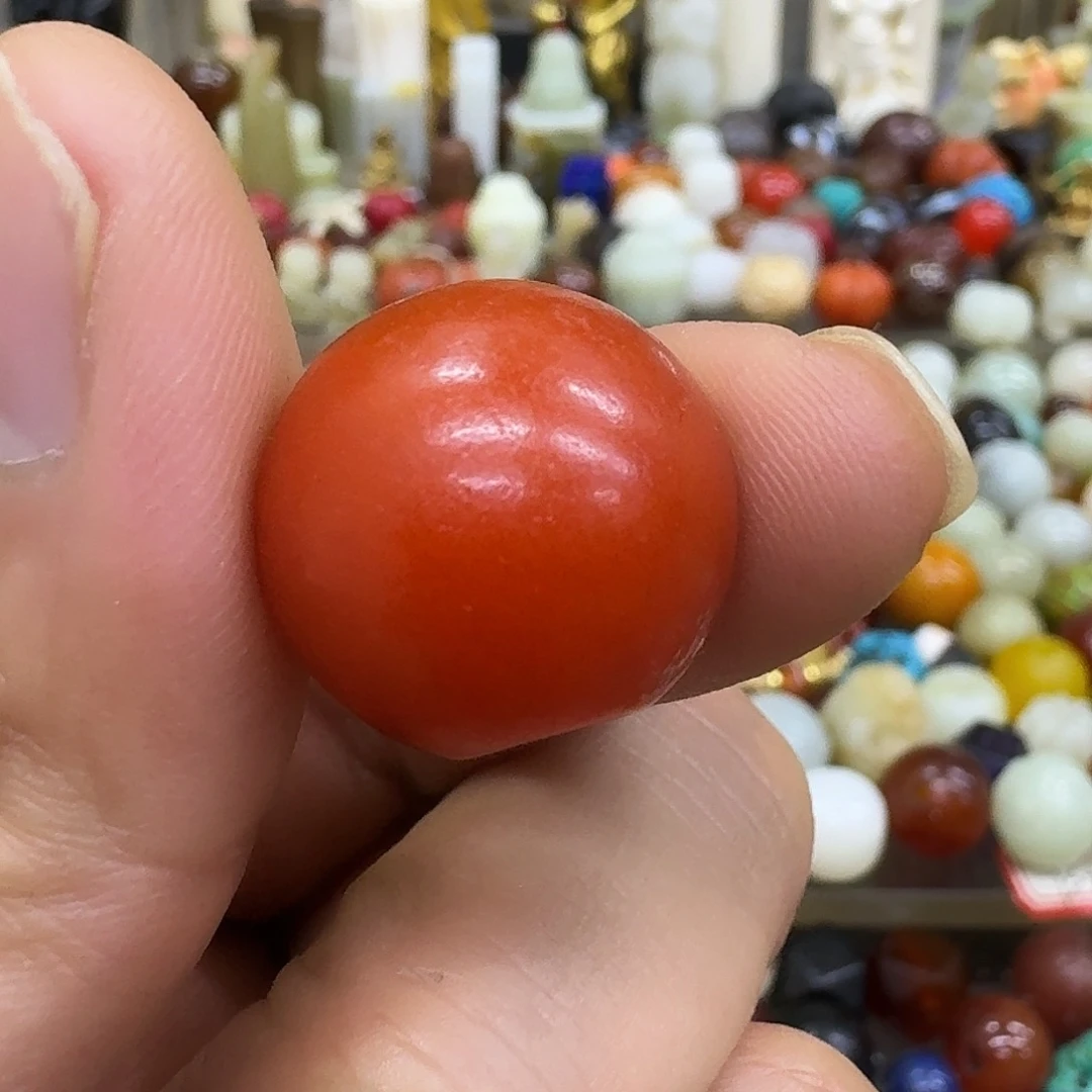 1***6南红玛瑙合金珠宝奇石古珠配饰