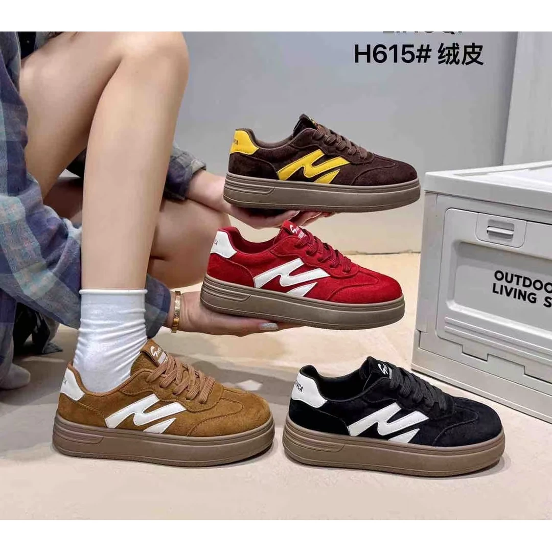 厚底小白鞋女款2025新款爆款秋季百搭德训女鞋运动学生板鞋