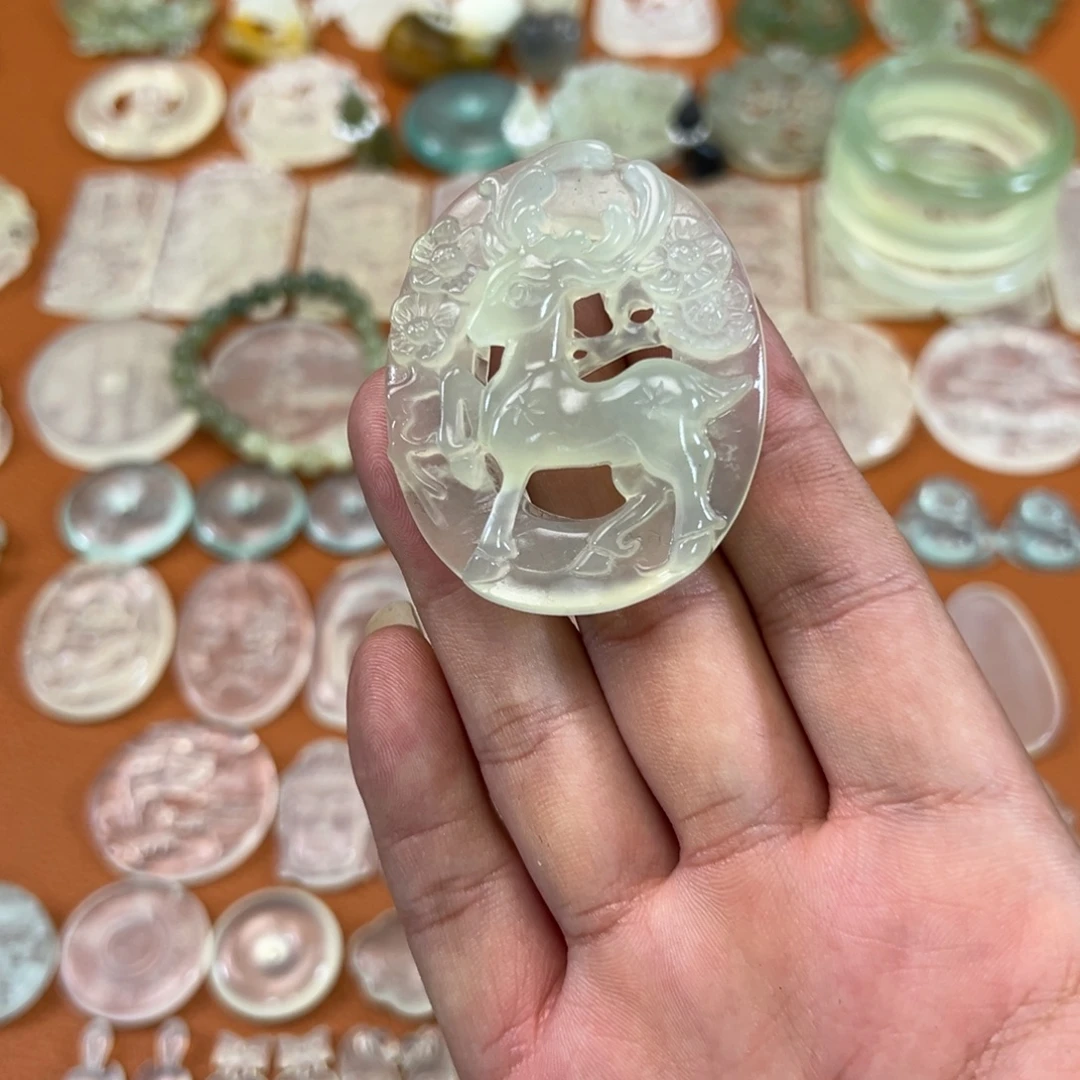 蛇纹石玉未镶嵌多样性随机发一