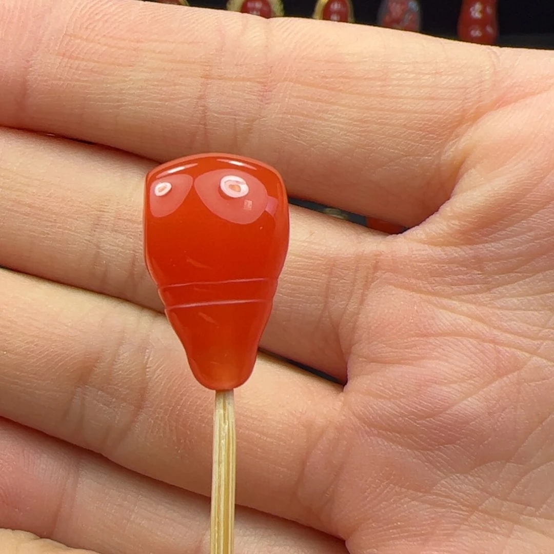 未镶嵌三通南红玛瑙