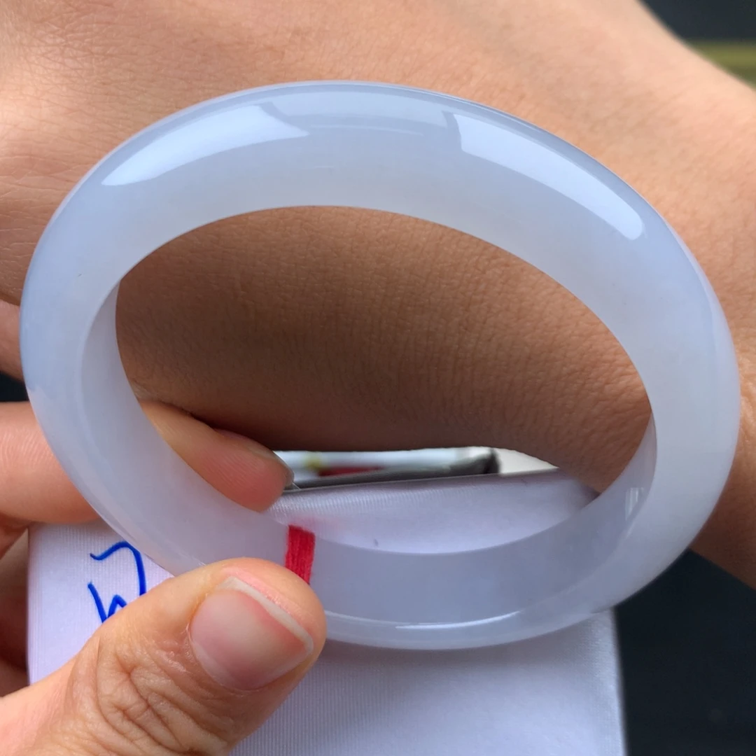 翡翠未镶嵌手镯白月光完美