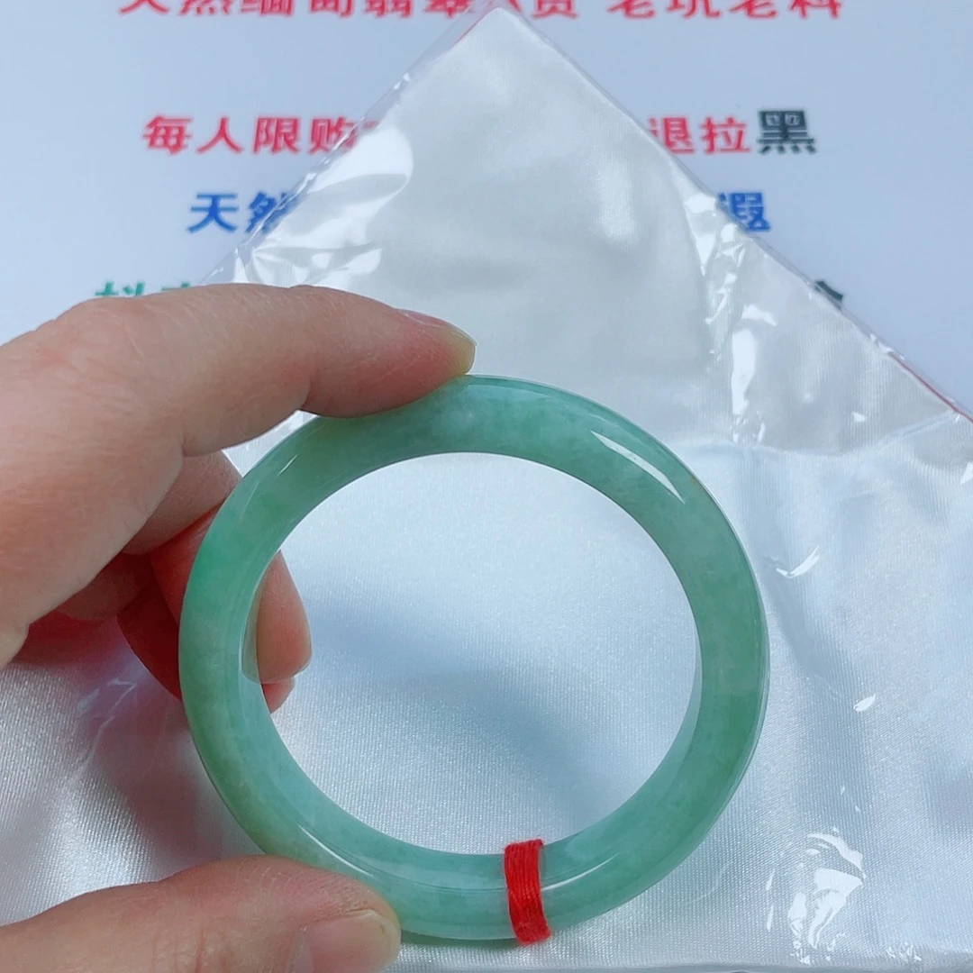 糕***糕翡翠未镶嵌手镯天然翡翠手镯54.9