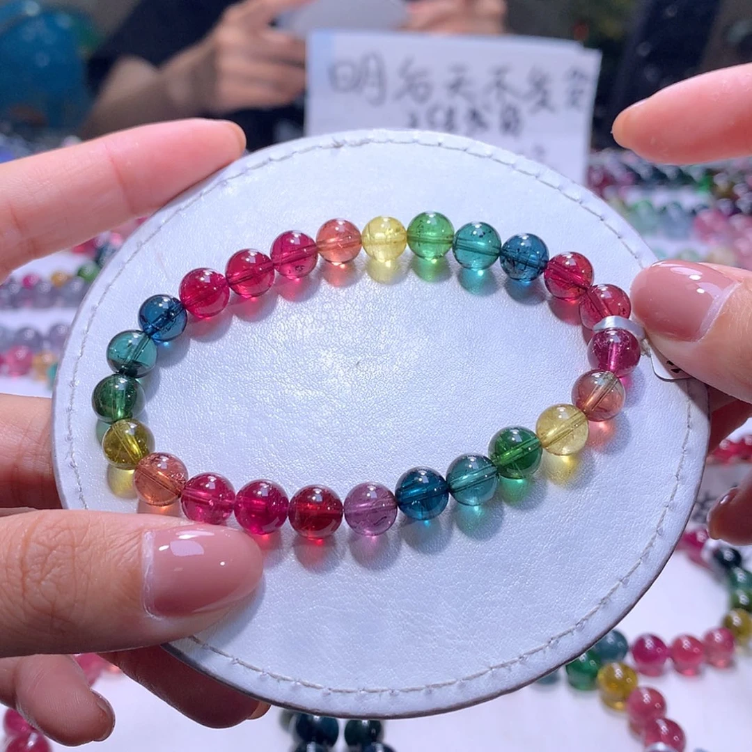 【闪购商品】未镶嵌手串碧玺7.7m净体