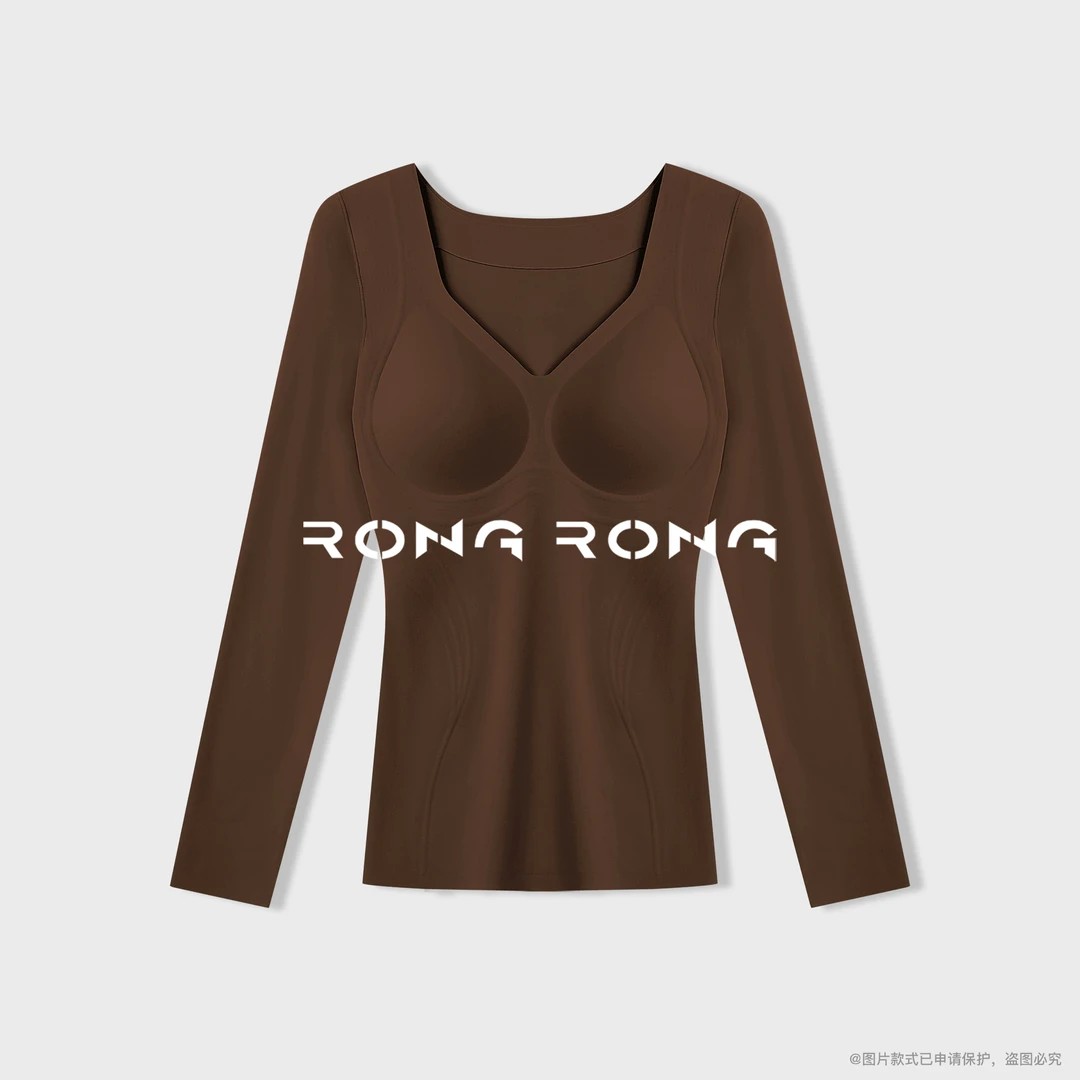 溶溶【无痕塑形】RONGRONG 无痕远红外蓄热半固定胸垫美背6809Pro