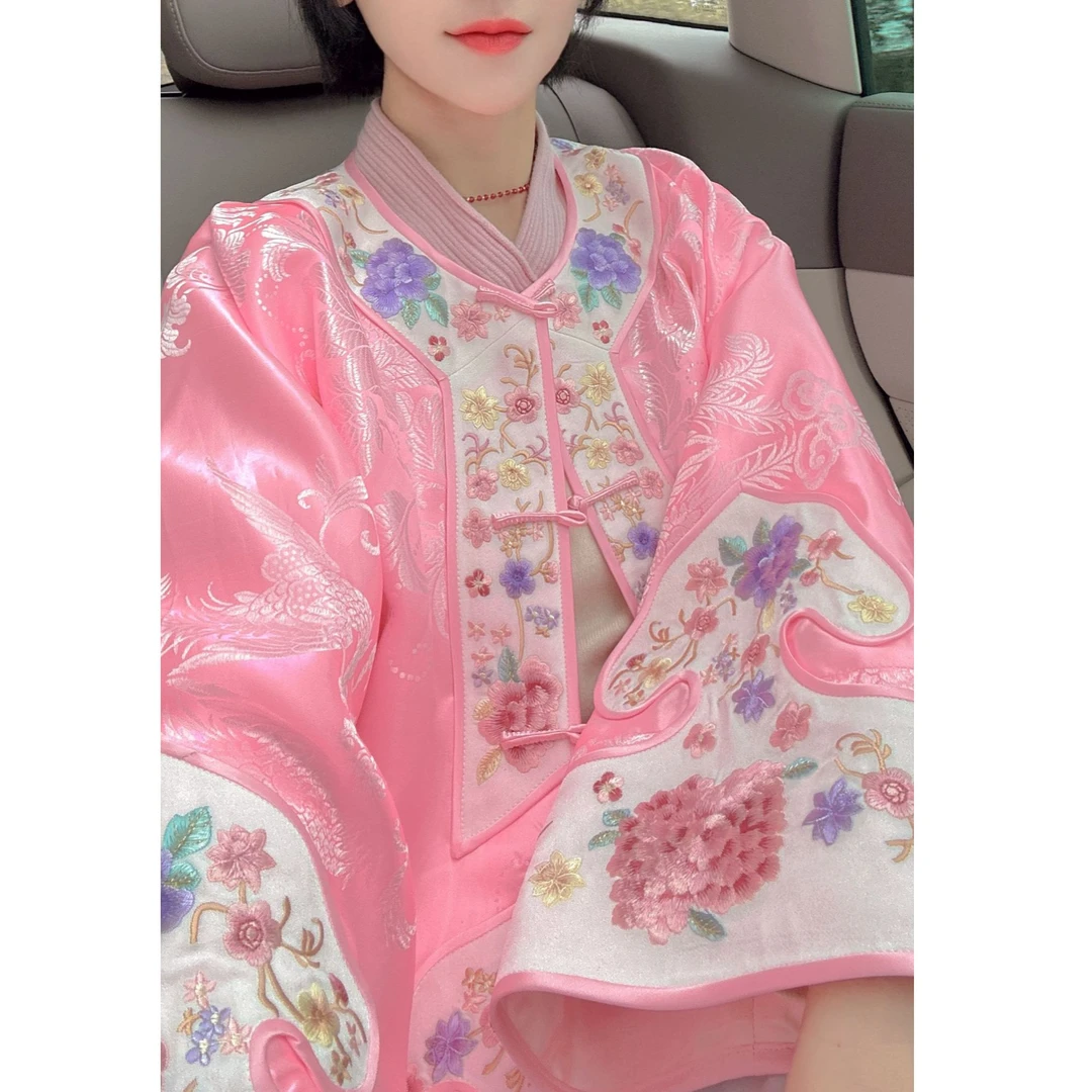 袖口如意刺绣老料外套