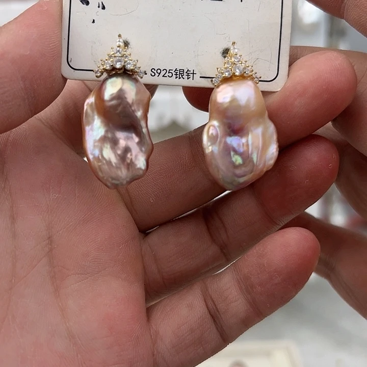 未镶嵌耳饰淡水珍珠