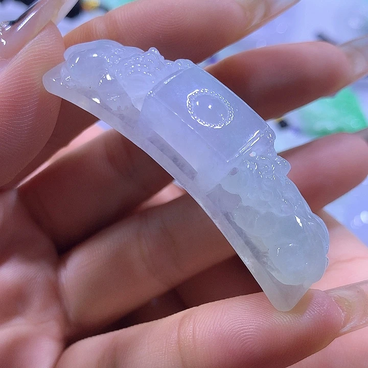 颈饰未镶嵌翡翠天然翡翠A货吊坠
