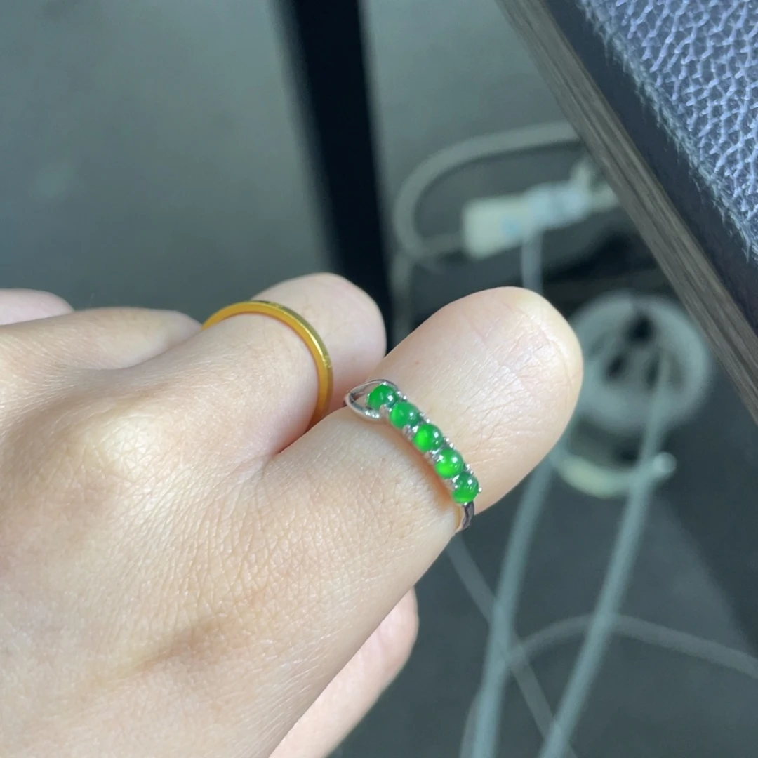 翡翠银S925镶嵌吊坠(不含链)