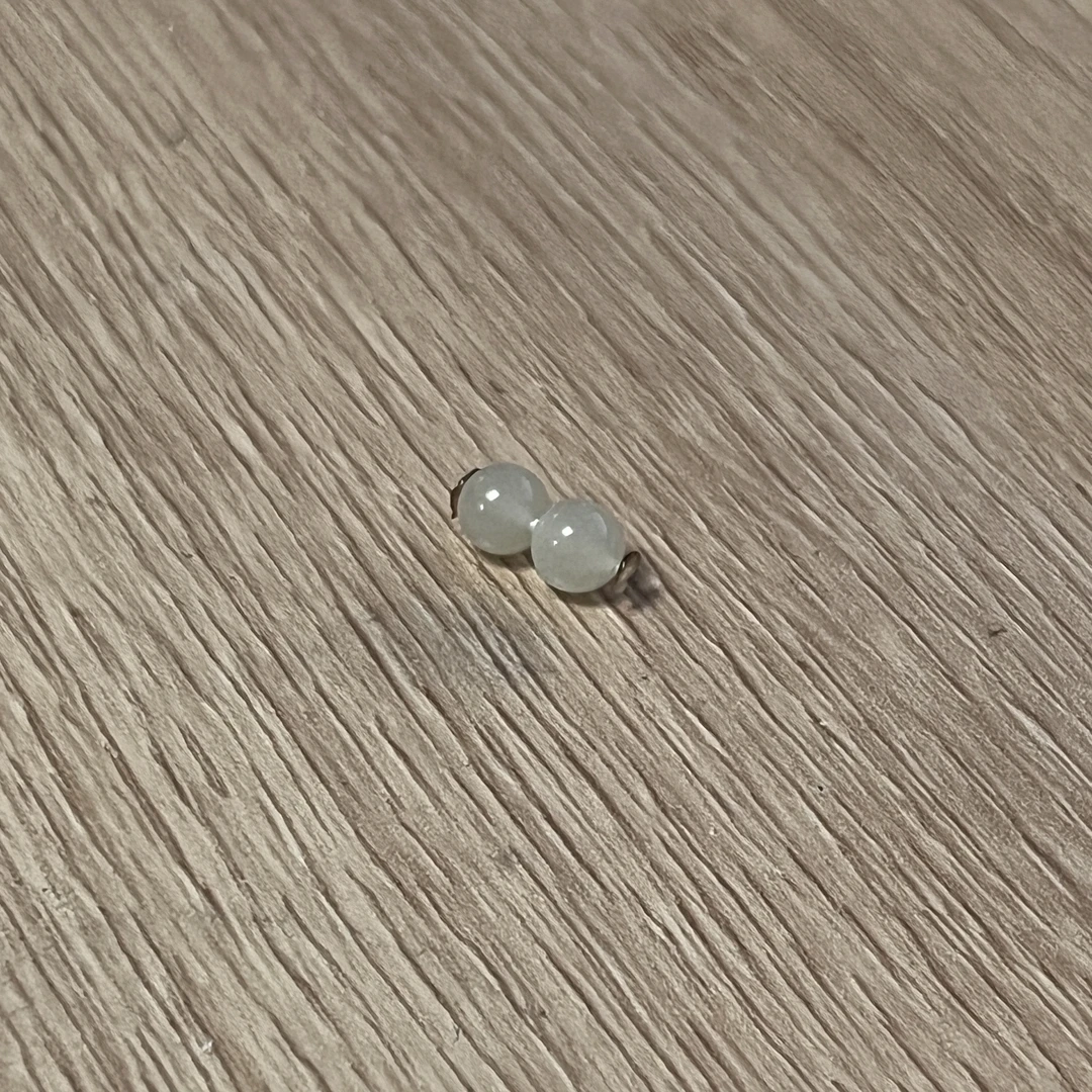 无品牌天然和田玉对珠一对 zp勿拍