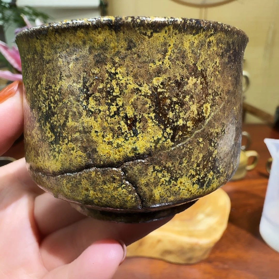 丰***轩建水紫陶紫泥柴烧杯微瑕