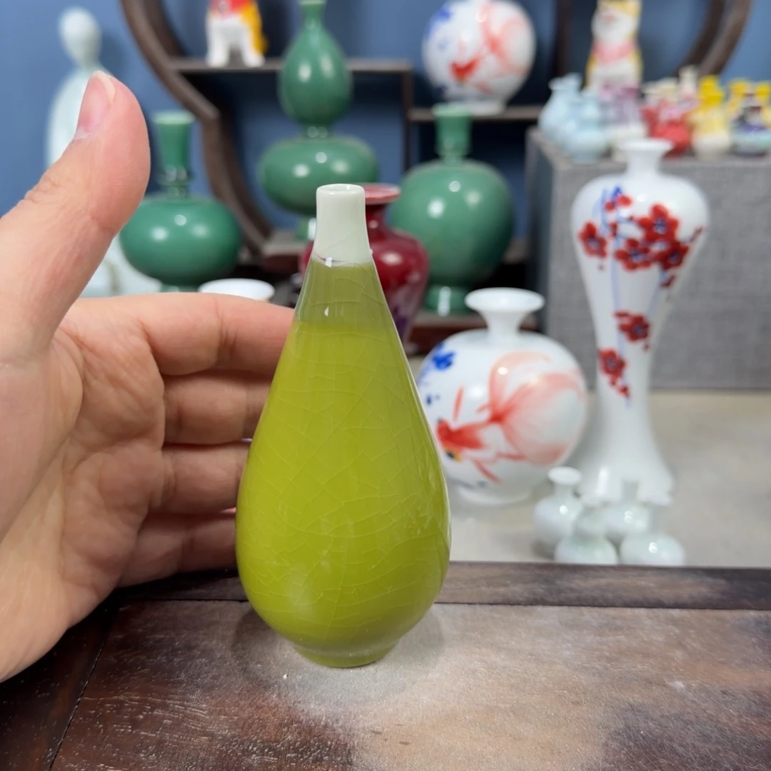 陶瓷手工小花器摆件