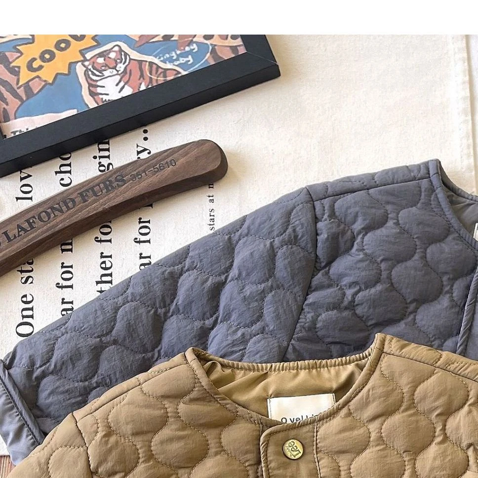 LZQ日系童装儿童轻薄夹棉内胆外套23770