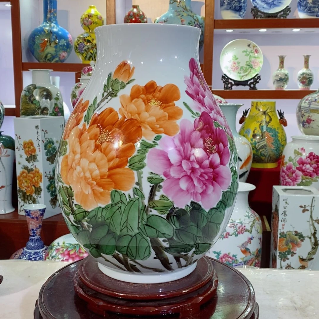 瓶景德镇陶瓷手绘