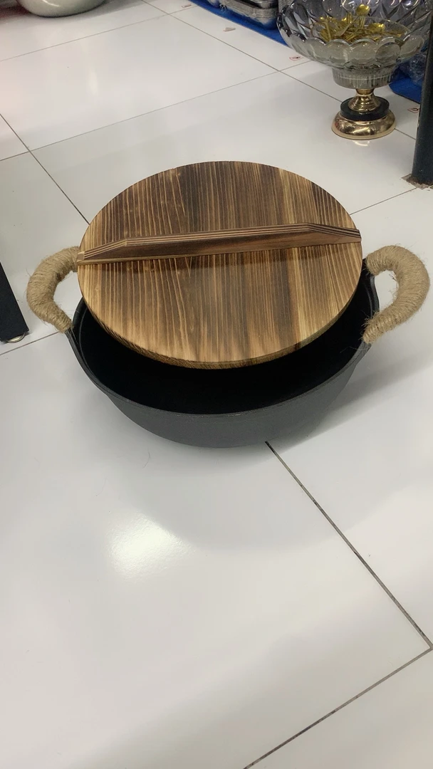 铸铁无涂层元宝锅配笼屉 一套搭配板板正正严丝合缝