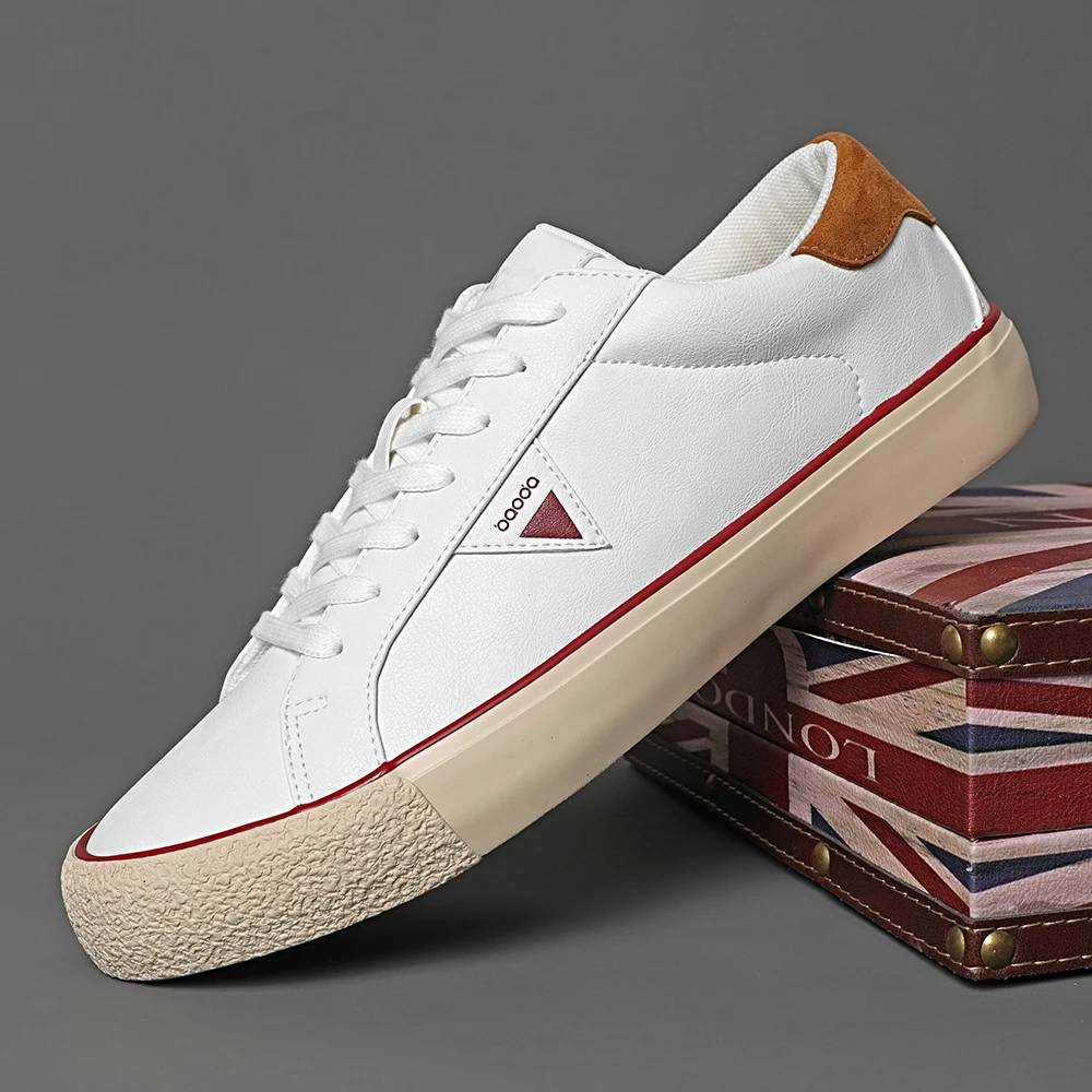 25新款男士休闲超纤皮鞋柔软舒适百搭耐脏耐磨系带平替好物#25025