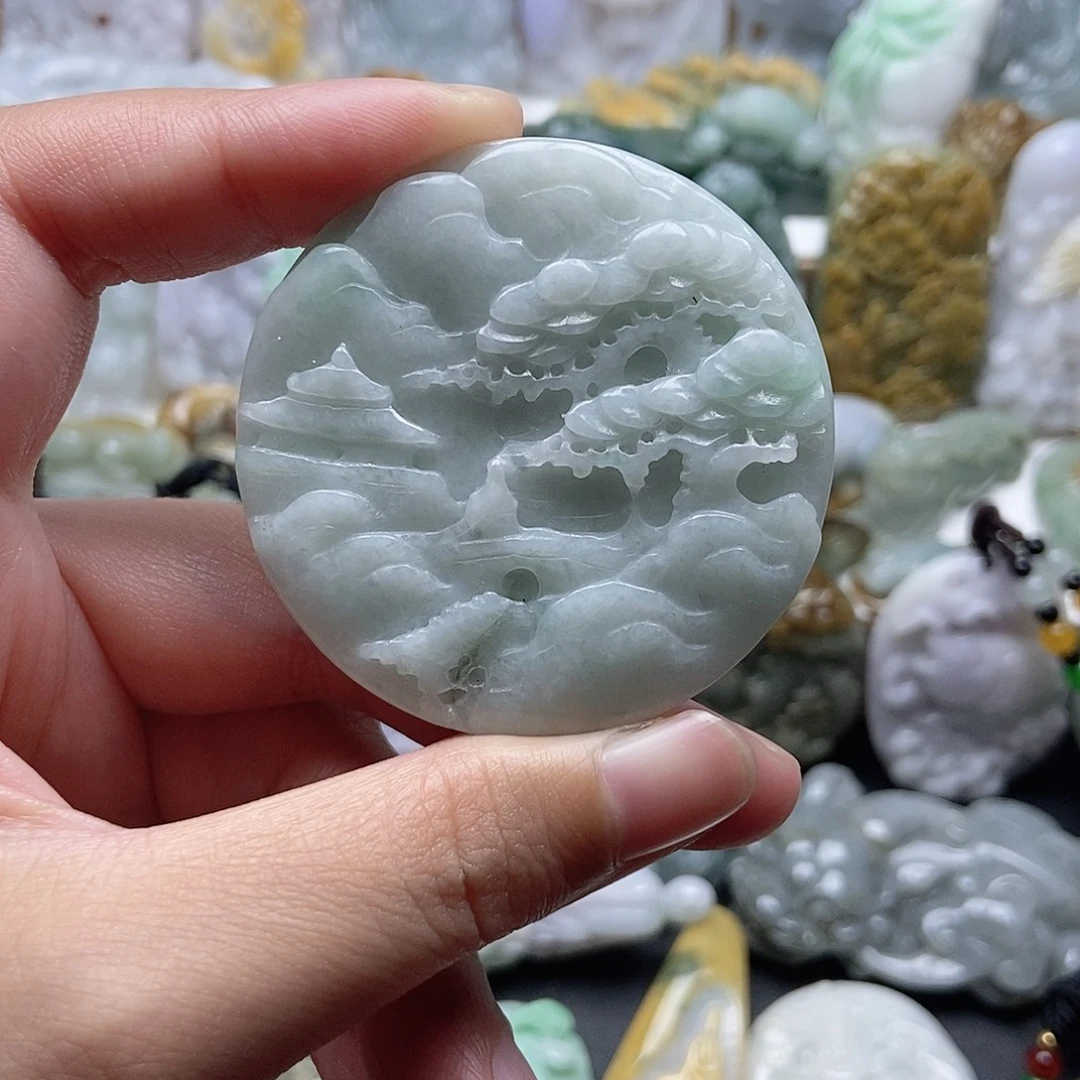 翡翠未镶嵌颈饰翡翠