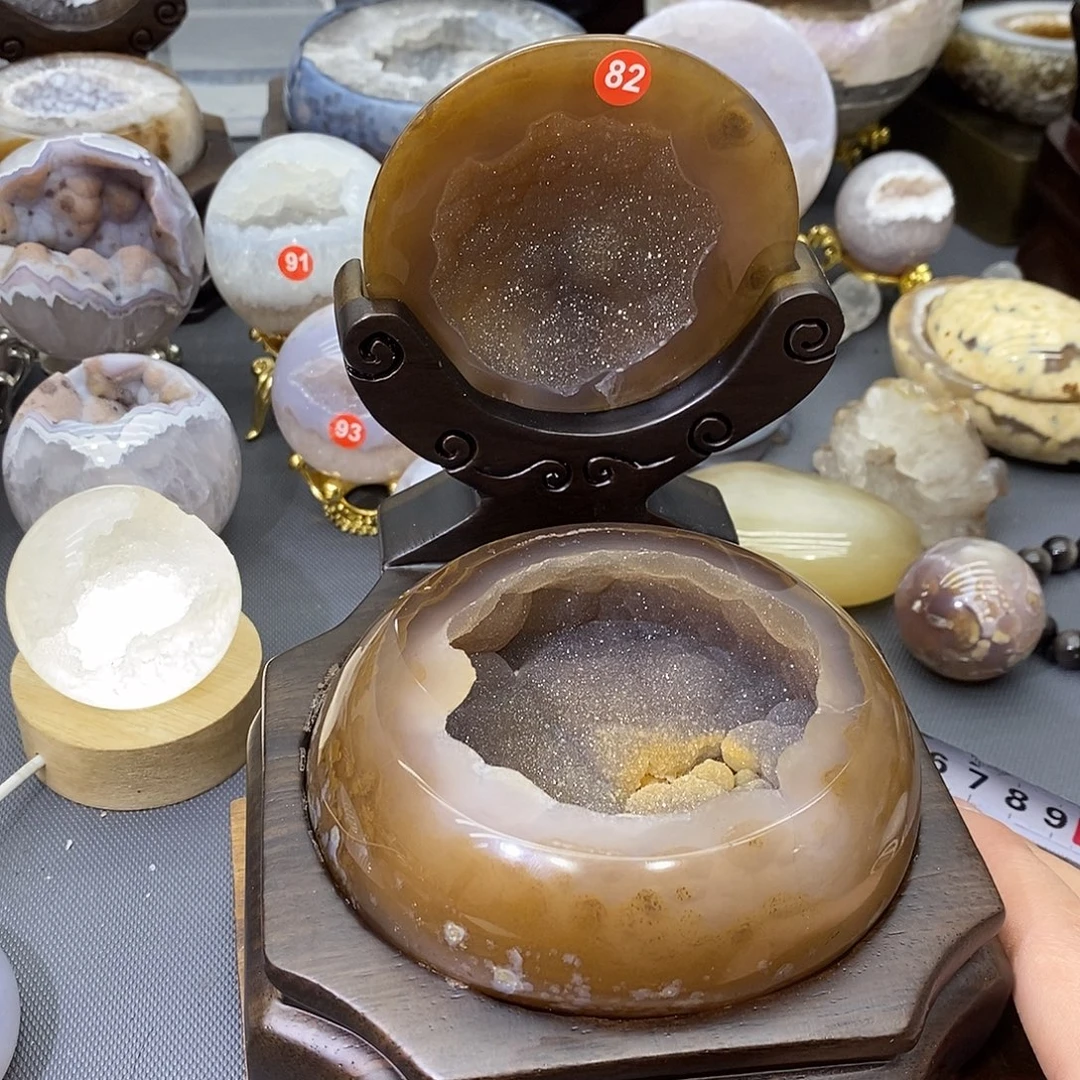 摆件紫晶未镶嵌聚宝盆