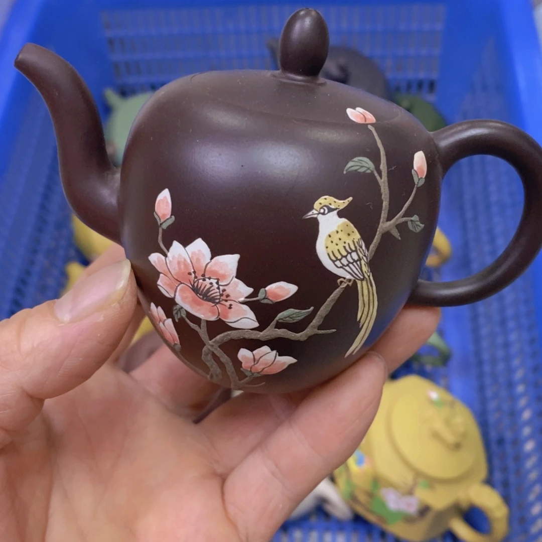茶杯绿泥紫砂紫砂