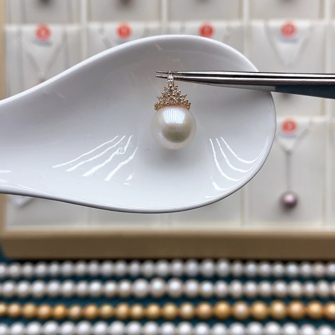 淡水珍珠颈饰银S925镶嵌