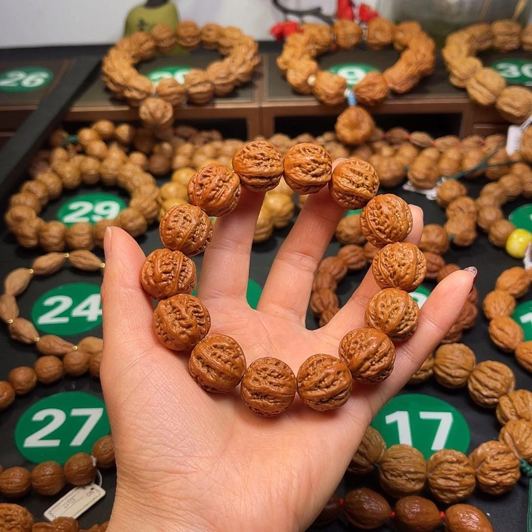 文玩核桃手串19尺寸树王八楞