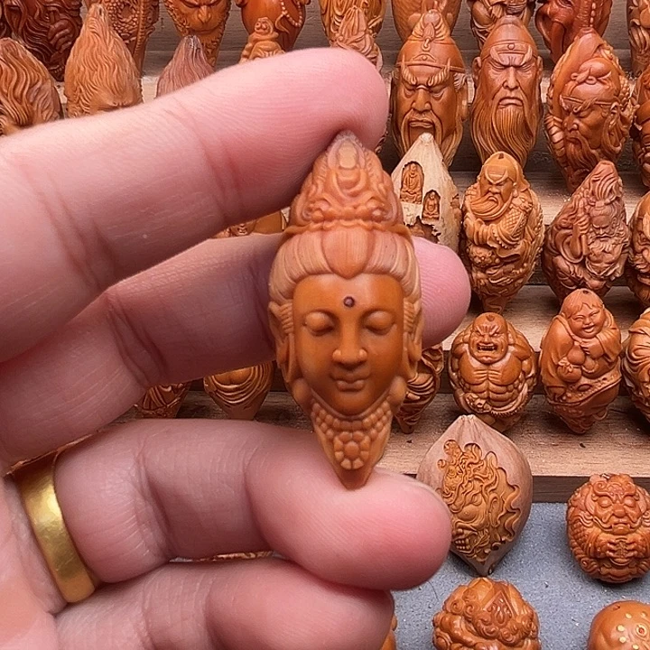 橄榄核吊坠19观音