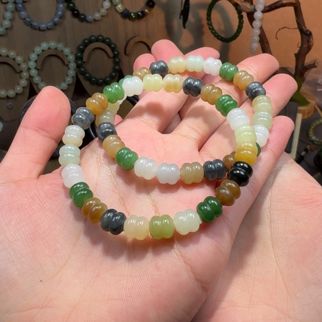 和田玉未镶嵌颈饰拍一发一多样性发货卡8多宝