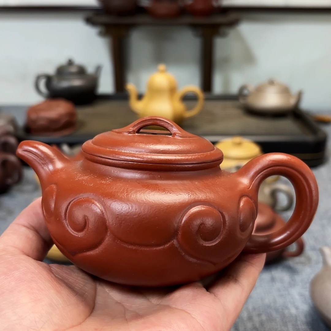*****茶壶紫砂全手工紫砂壶仿古如意