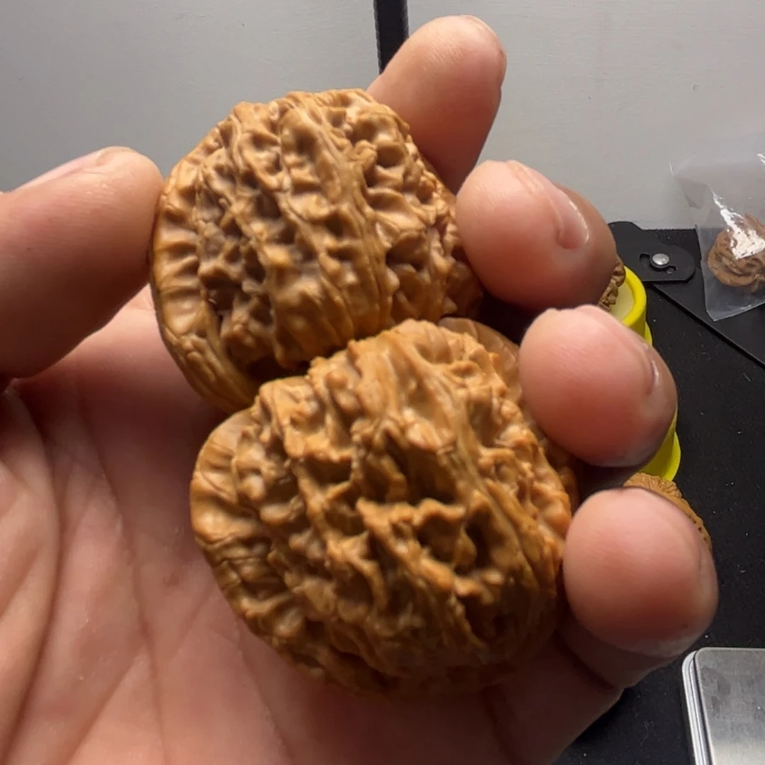 文玩核桃吊坠知***-白狮子