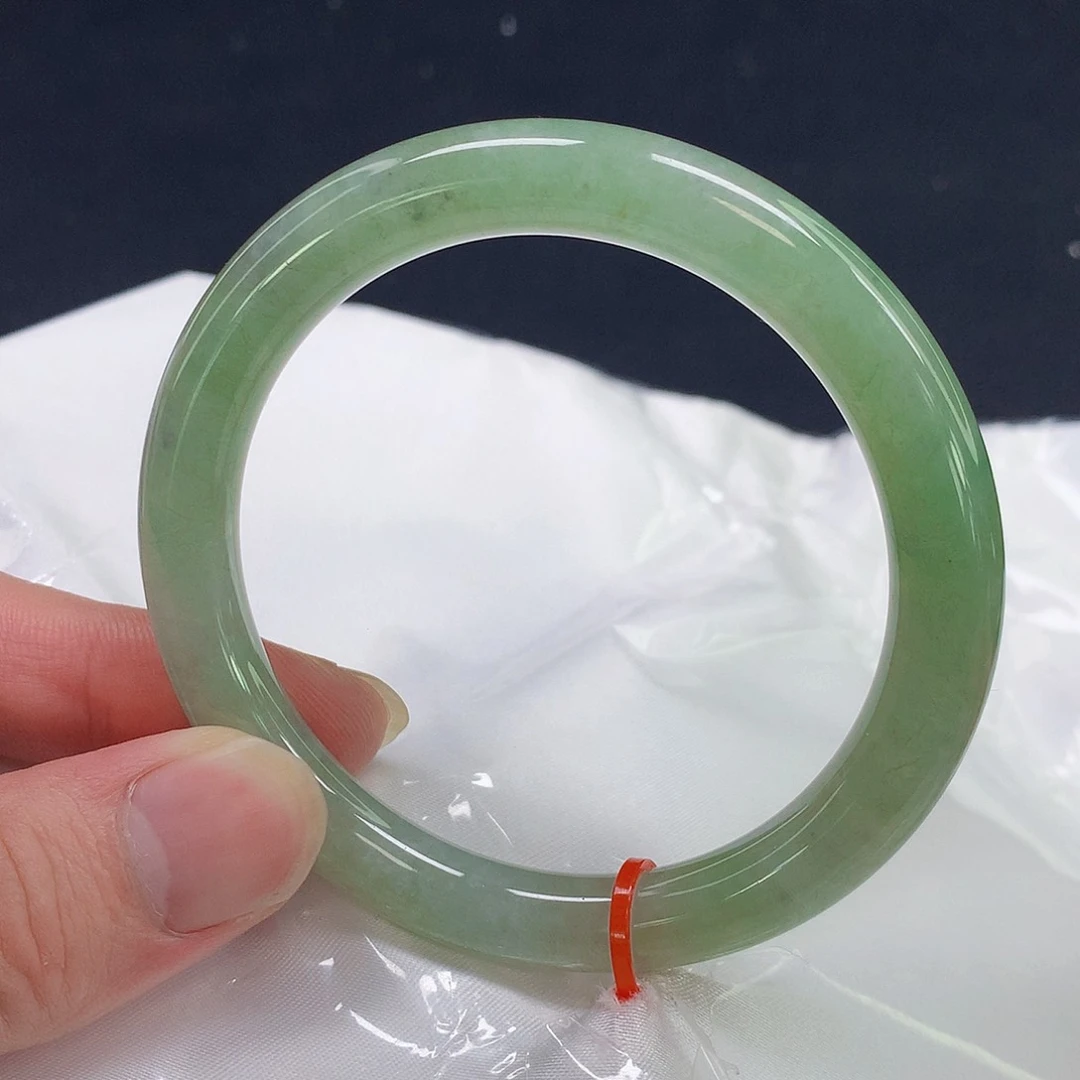 翡翠手镯未镶嵌044缅甸天然翡翠A货