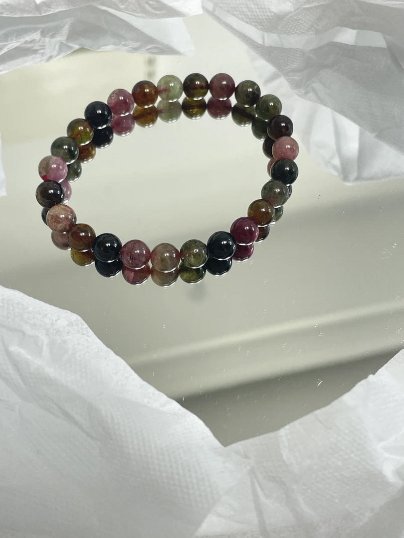 碧玺手串圆珠单圈