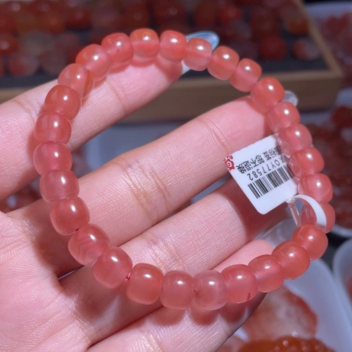 南红玛瑙未镶嵌7咪➕老型冰粉单圈1167