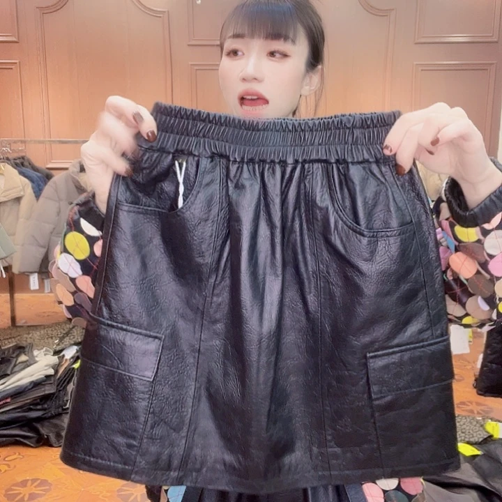 90……115斤皮短裙，