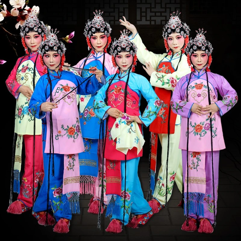 戏剧服装戏曲花旦丫鬟小旦衣小衣包袄裙裤小姐古装戏服京越剧衣服